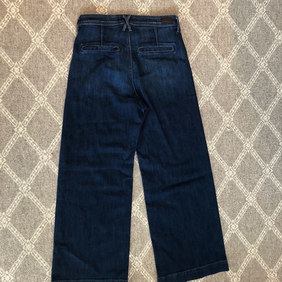 PAIGE Dark Wash Wide Leg Jeans - Picture 2 of 4